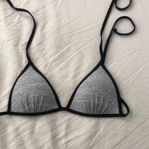 Gray H&M triangle push up bikini top